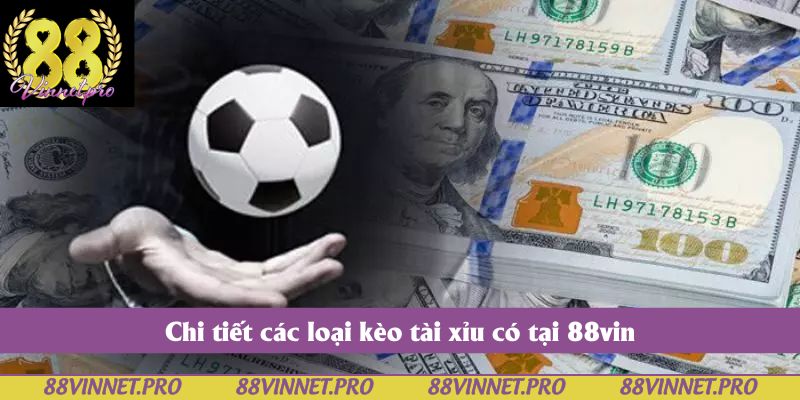 Chi tiết các loại kèo tài xỉu có tại 88vin