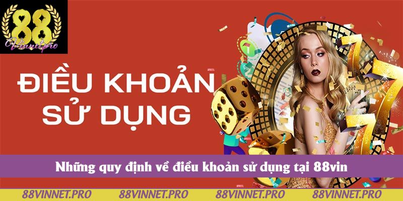 Những quy định về điều khoản sử dụng tại 88vin