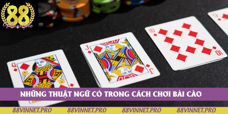 Những thuật ngữ có trong cách chơi bài cào 